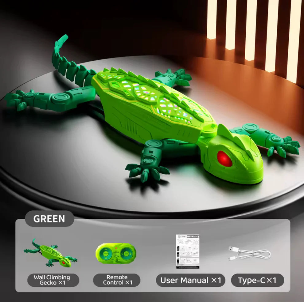 Realistic Robot Gecko Toy – Wall-Climbing Electronic Lizard Prank Toy