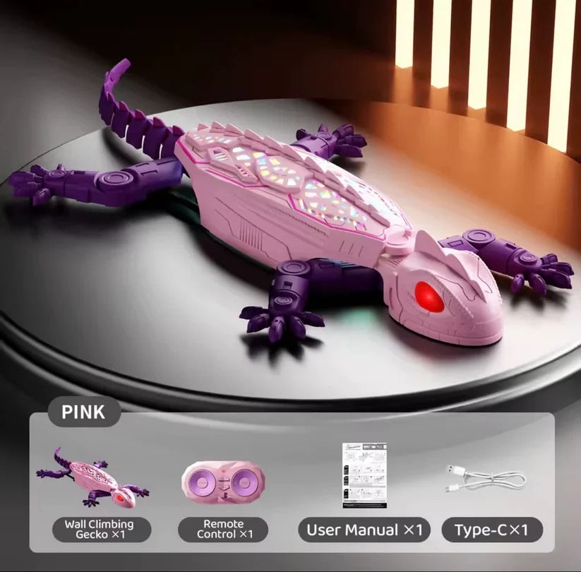 Realistic Robot Gecko Toy – Wall-Climbing Electronic Lizard Prank Toy
