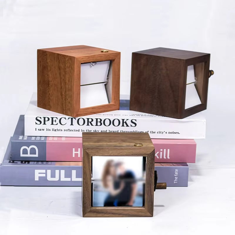 Wooden Photo Flipper Frame