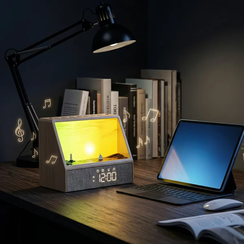 Sunrise Alarm Clock: Wake Up Light, White Noise, Bluetooth Speaker, Sleep Aid Night Light