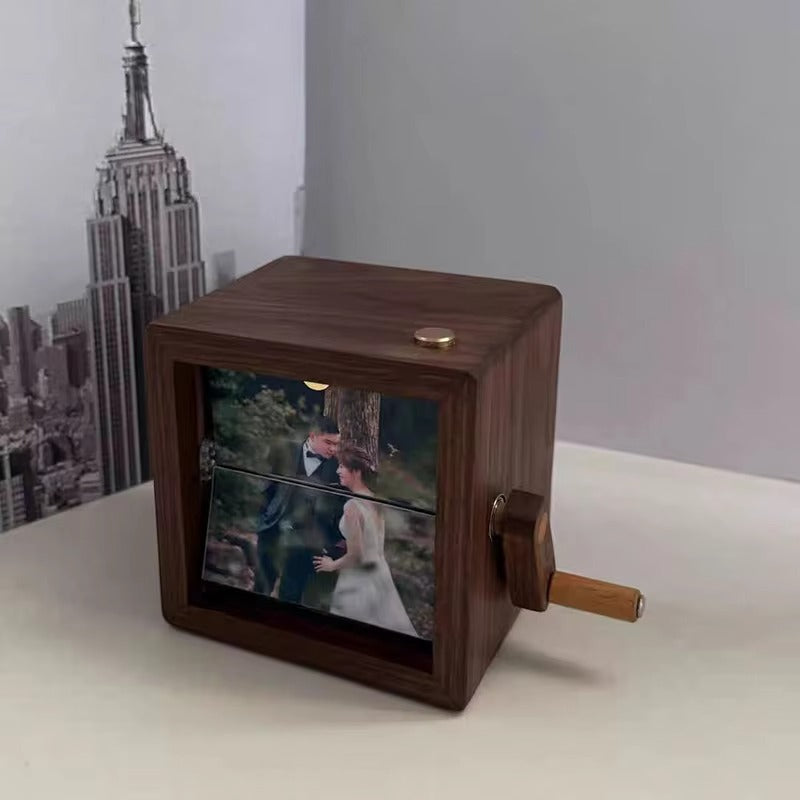Wooden Photo Flipper Frame